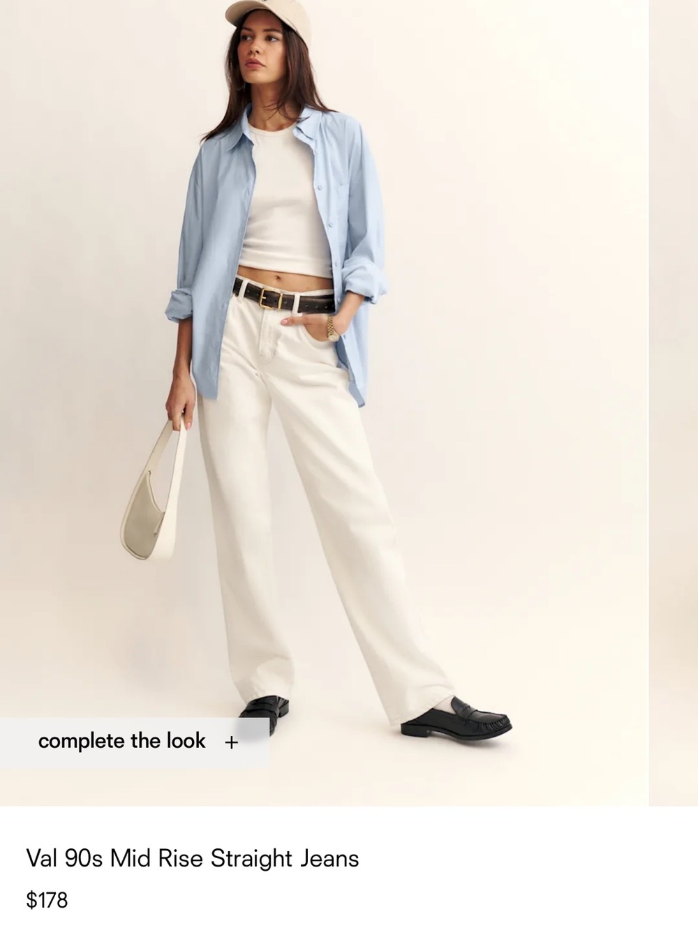 Reformation Val 90s Mid Rise Straight Jeans Waist 27